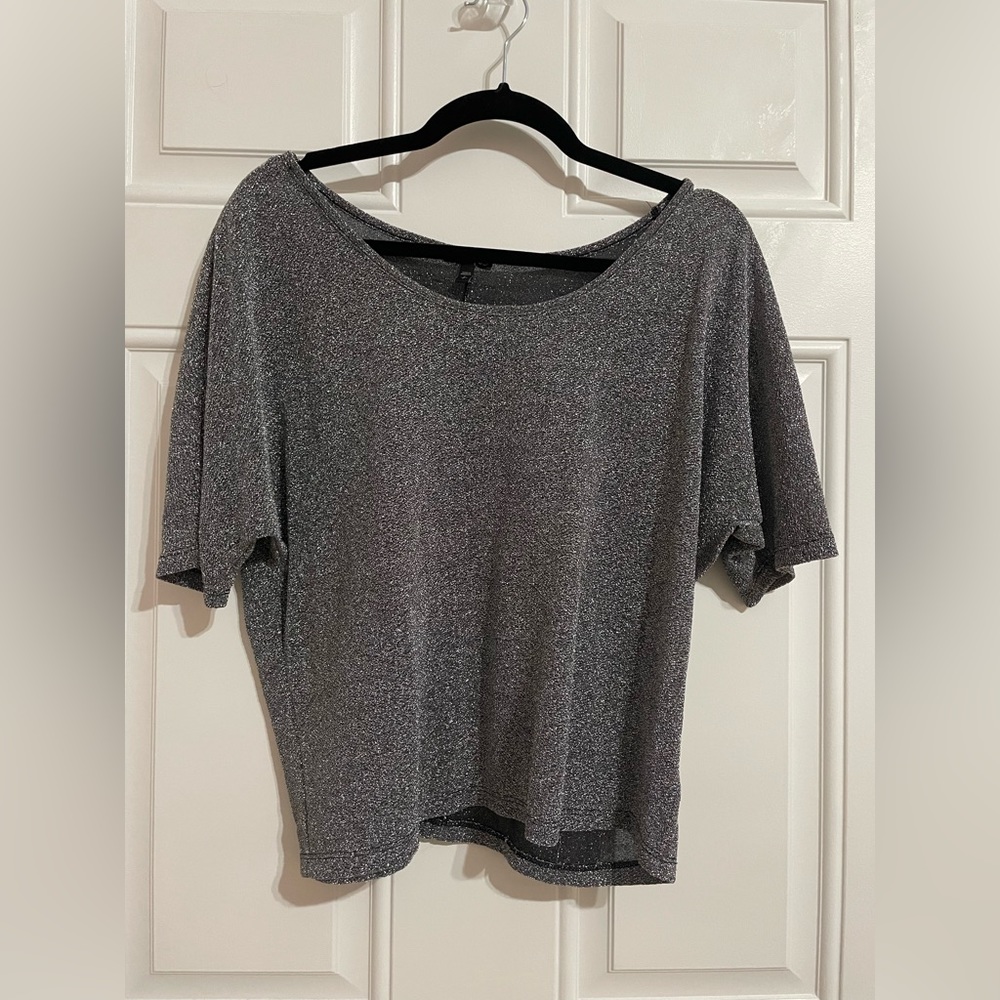 Size small Express sparkly boatneck top